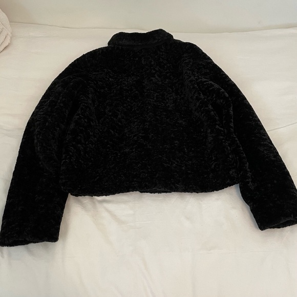 Faux Fur Button Up Coat - Picture 3 of 3